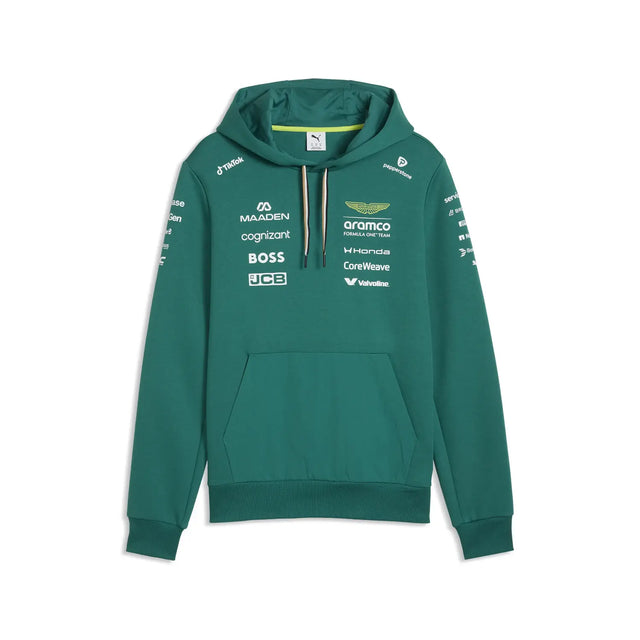 Hoodie Aston Martin, équipe, Puma, vert, 2026
