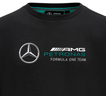 Sweat-shirt ras du cou Mercedes pour hommes, noir