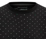 T-shirt à pois Mercedes pour hommes, noir