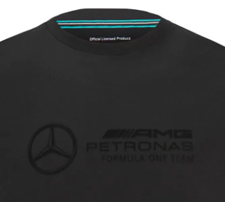 T-Shirt Mercedes, Stealth Large Logo, Noir, 2022