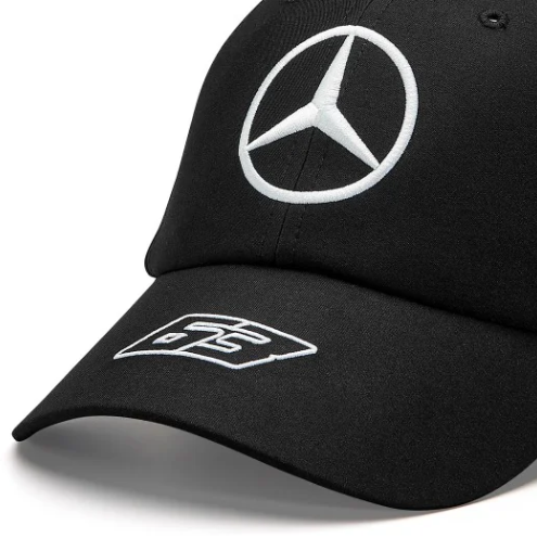 Casquette de pilote Mercedes Team George Russell, noire, 2023