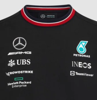 T-shirt Mercedes pour enfants, Team, noir, 2022