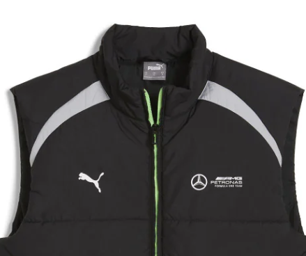 Mercedes vest, Puma, quilted, black