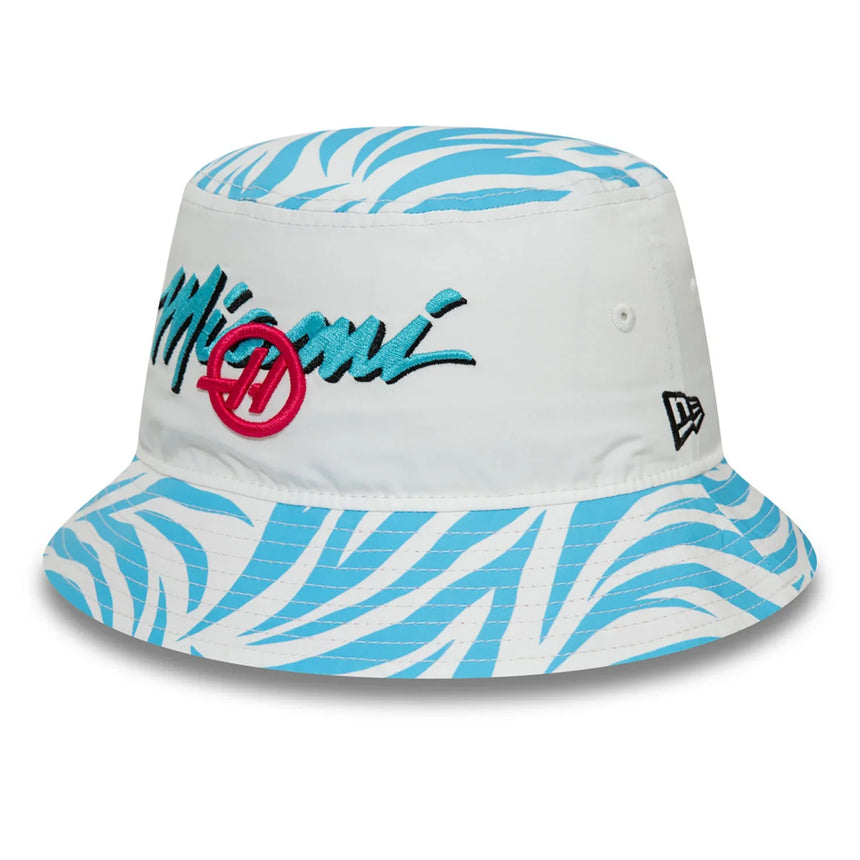 Gorra Haas, New Era, Miami, Adulto, Blanca, 2024