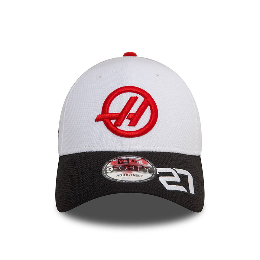 Gorra Haas, New Era, 9FORTY, Nico Hülkemberg, Adulto, Blanca, 2024