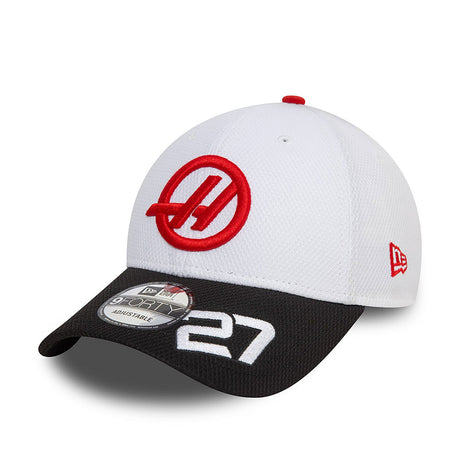 Casquette Haas, New Era, 9FORTY, Nico Hülkemberg, Adulte, blanc, 2024