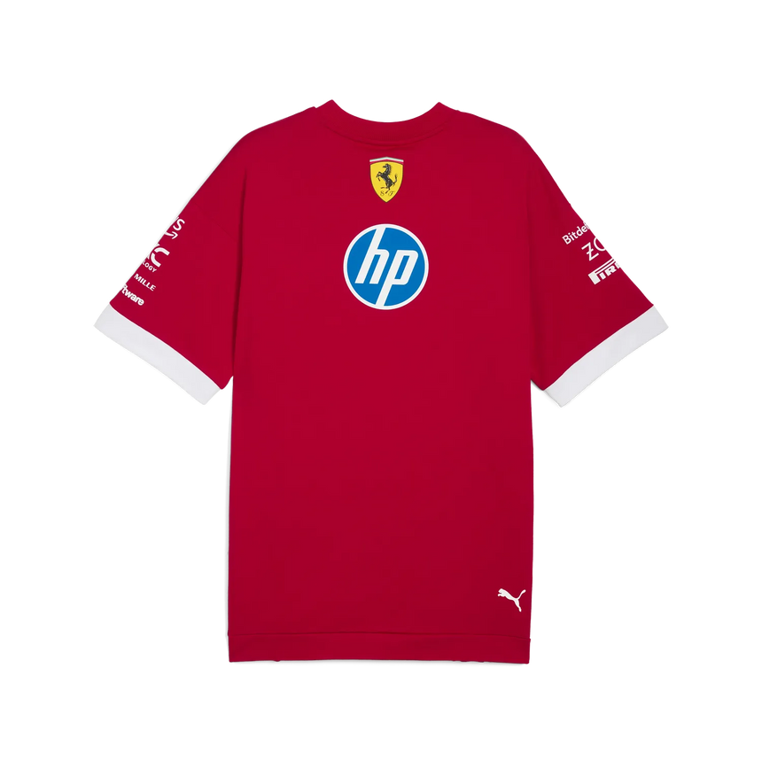 Camiseta de cuello redondo extragrande de los pilotos de la Scuderia Ferrari 🔥
