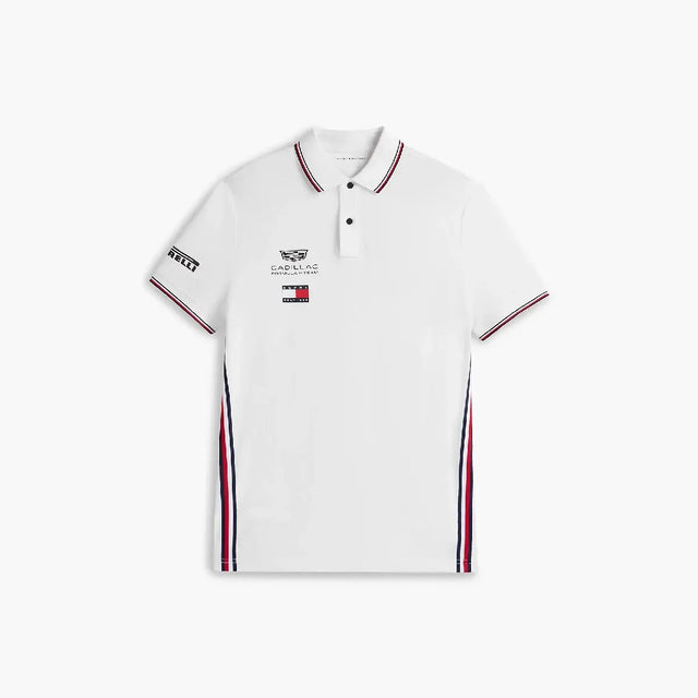 Polo Cadillac F1, équipe, Tommy Hilfiger, blanc, 2026