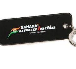 Porte-clés Force India, FI Team Logo Metal, noir, 2015
