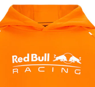 Pull enfant Red Bull Max Verstappen, à capuche, orange, 2022