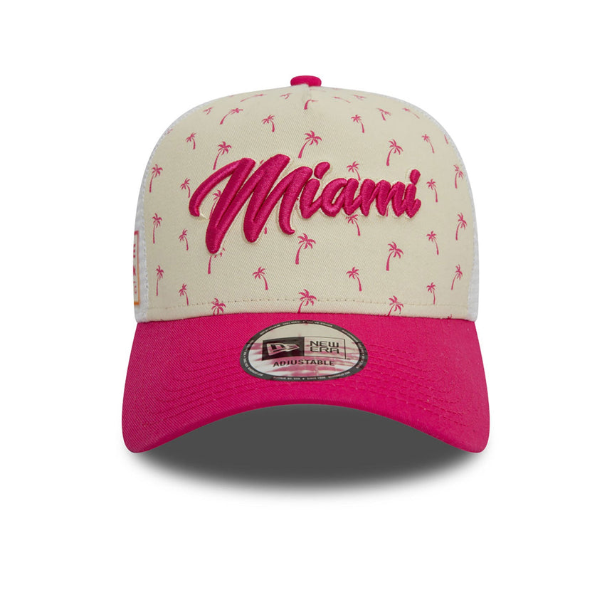 Gorra Red Bull, New Era, Miami, Trucker, Adulto, Blanca, 2024
