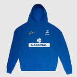 Sweat à capuche Ayrton Senna, nacional, bleu