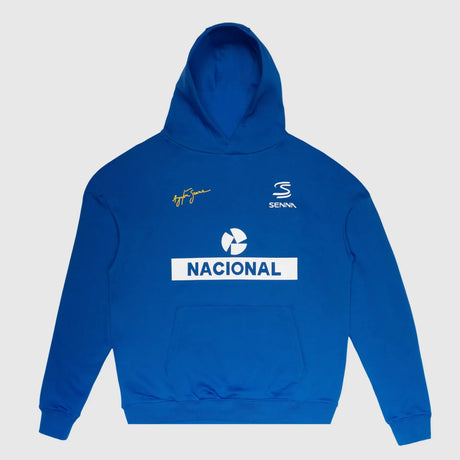 Sweat à capuche Ayrton Senna, nacional, bleu