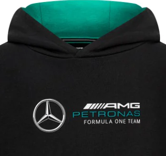 Sweat à capuche Mercedes Kids, noir