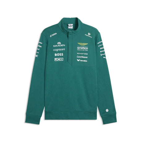 Sweatshirt Aston Martin, HZ, équipe, Puma, vert, 2026