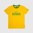 T-shirt Ayrton Senna, brésil, jaune