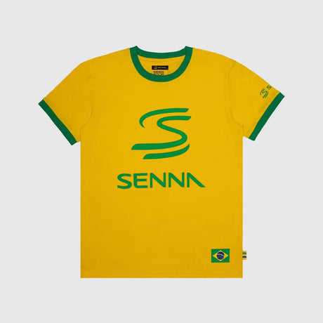 T-shirt Ayrton Senna, héritage, jaune