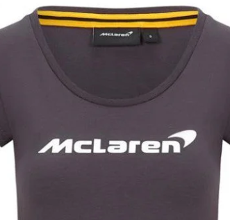 T-shirt Femme McLaren, Logo, Gris, 2020