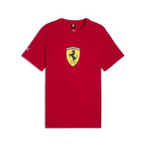 T-shirt Ferrari, écusson coloré, rouge