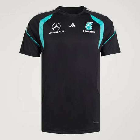 T-shirt Mercedes, équipe, mécaniciens, adidas, noir, 2026