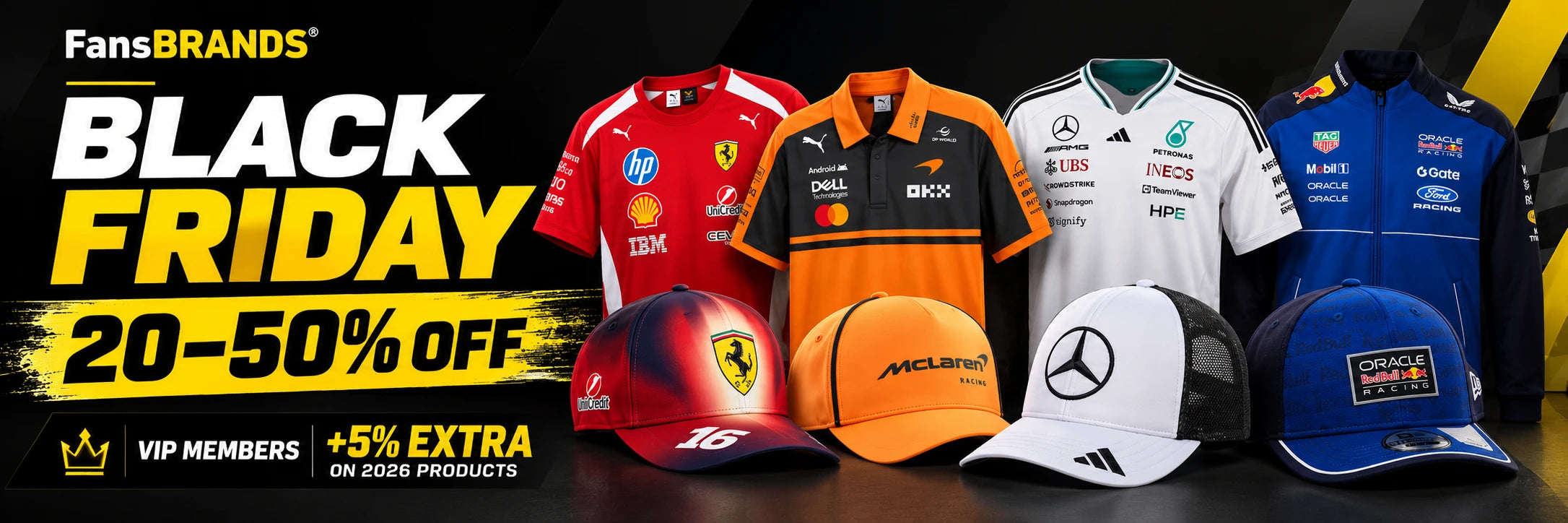 Black Friday : 20–50 % de remise. VIP : 5 % supplémentaires sur les produits 2026.